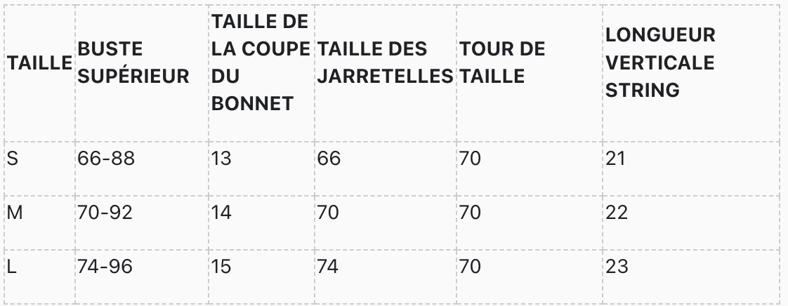 Porte-jarretelles : Bleu mystère