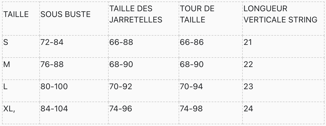 Porte-jarretelles : Élégance et polyvalence