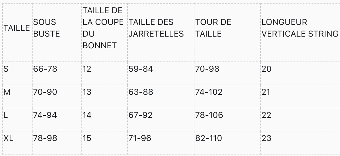 Porte-jarretelles : Rouge tentation